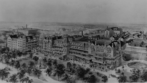 Battle Creek Sanitarium before the fire destroyed it